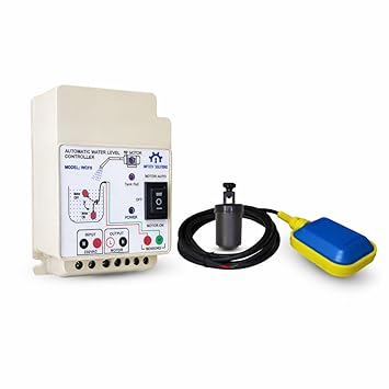 IMPTECH SOLUTIONS Fully Automatic Water Level Controller and Indicator with Float Sensor (3 Meter Wire length) , Support 2HP MOTOR (Model:WCFS).
