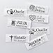 100pcs Custom Sew On Name Labels for Clothing Made with Love Personalized Tags for Bags Dress T-Shirt 3/4