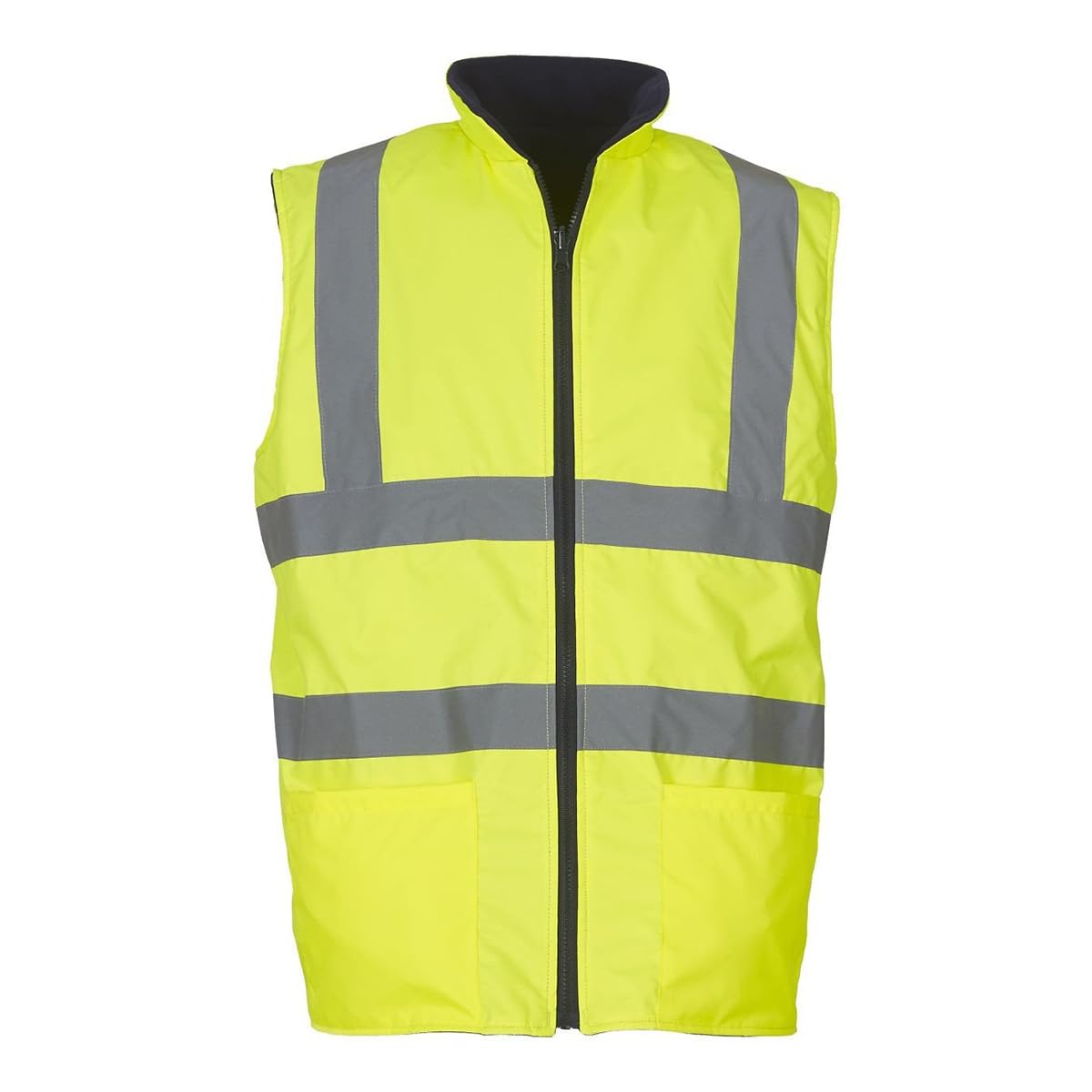 YOKO - Gilet polaire haute visibilité - Homme (Lot de 2) (M) (Orange haute visibilité)