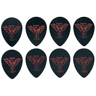 Clayton médiator Black Raven Small Teardrop Form emballage 12 pièces 0,80 mm - Les Beatles, Paul McCartney, John Lennon, RIngo Starr, George Harrison