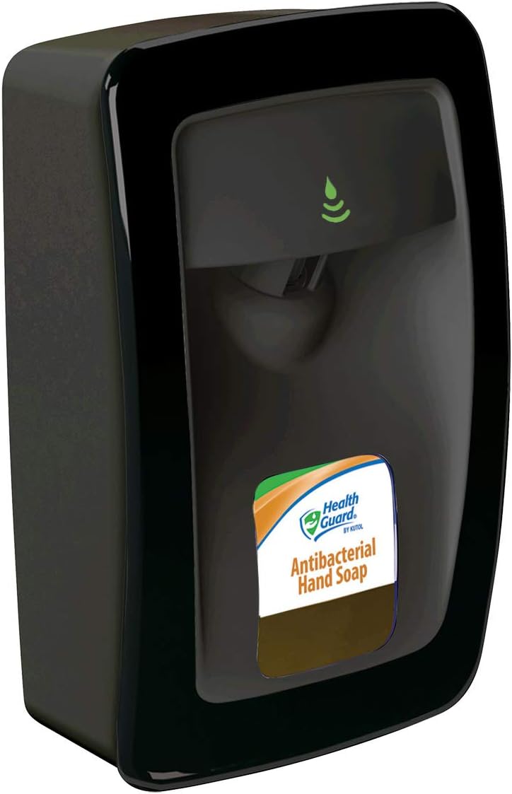Designer Series MS016BK31 No Touch (Automatic) Wall Mount Dispenser, Plastic, 1250 mL, Black with Black Trim (Each)