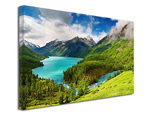 Tableau Montagne Impression Photo sur Toile Décoration Murale Salon Maison 80x50cm