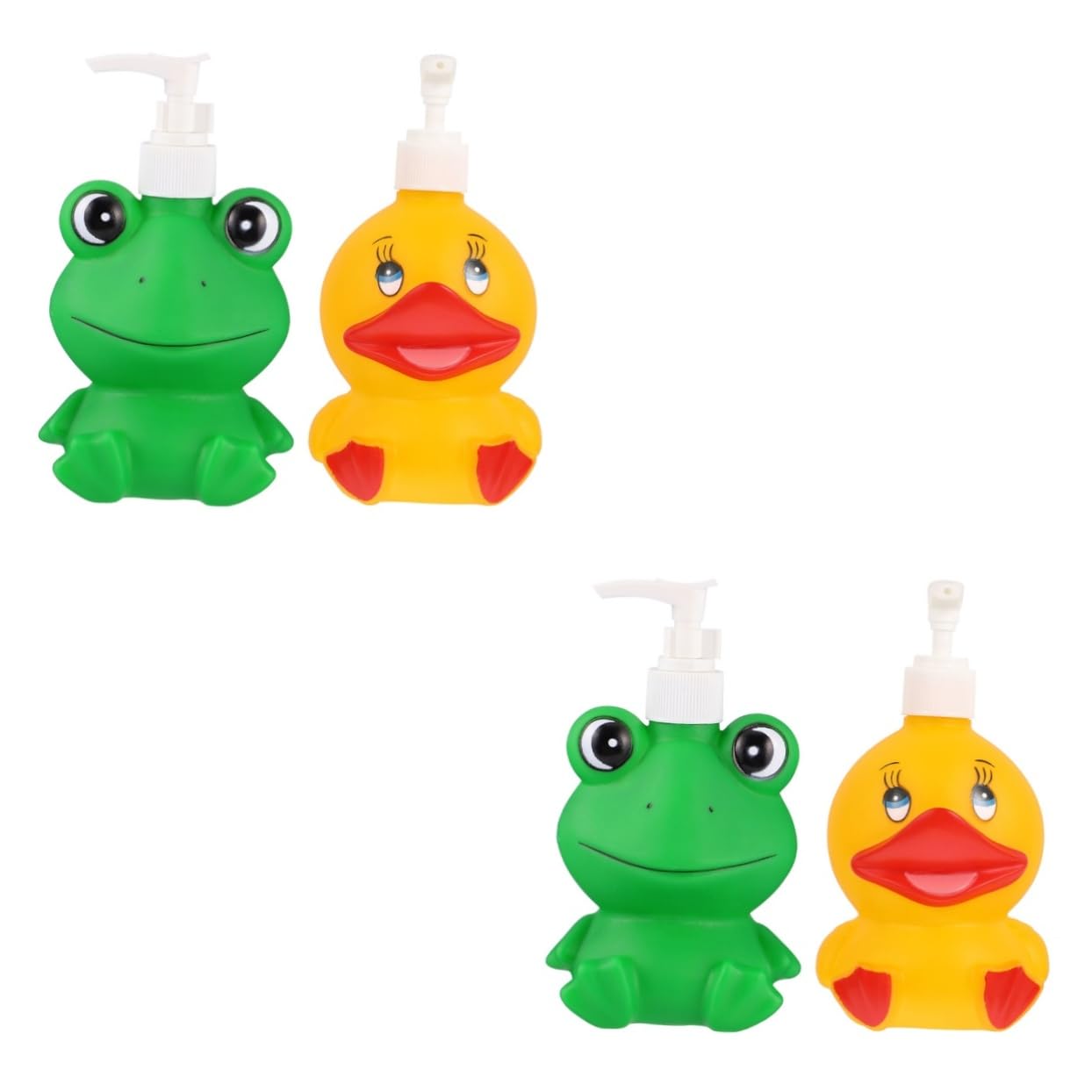 PRETYZOOM 4 Pz Premere La Bottiglia Bambini Di Sapone Flacone Dispenser Da Bagno Liquido Bottiglia Di Lozione Con Pompa Lozione Per Il Corpo Flacone Dispenser Da Viaggio Materiale Vinilico