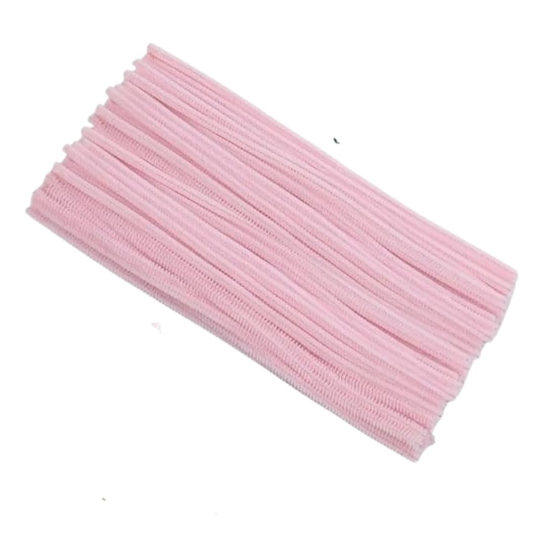 Brijsun Innovations 100 Pieces Pipe Cleaners for Craft, Soft Chenille Stems for DIY Flower Bouquet Making, Flexible Craft Sticks for Decoration, Handmade Projects, Kids Art & Craft Supplies (Pink)-picture-13