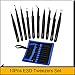 10Pcs Anti-static Tweezers Set Stainless Steel Tweezers Tools Curved Straight Tweezers Hand Repair Tools Eyebrow Tweezer Industrial tweezers(6Pcs With Bag)