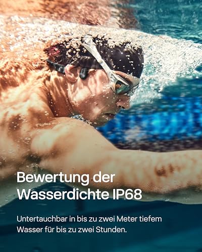 Wasserdichter MP3-Player Shokz OpenSwim mit Knochenleitungstechnologie