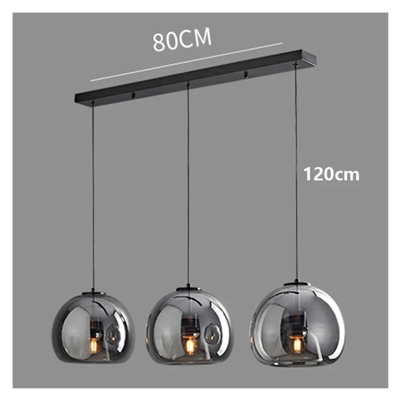 Oświetlenie LED do salonu, nowoczesne oświetlenie wiszące, żyrandole do jadalni, projekt oświetlenia wewnętrznego (B 3 czarne głowicy, możliwość ściemniania za pomocą aplikacji z pilotem zdalnego