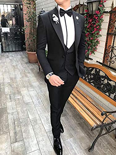 MiBotong Men's Wedding Suits Spring 3 Pieces Business Groom Tuxedos Evening Party Suits2