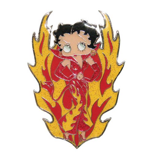 Red Enamel Betty Boop 'Bad Girl' Pin