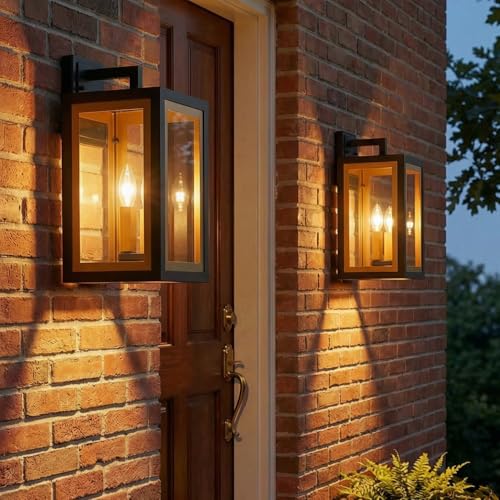mirrea 16-inch Outdoor Porch Wall Light for House, Waterproof Exterior Sconce for Patio, Wall Mount...