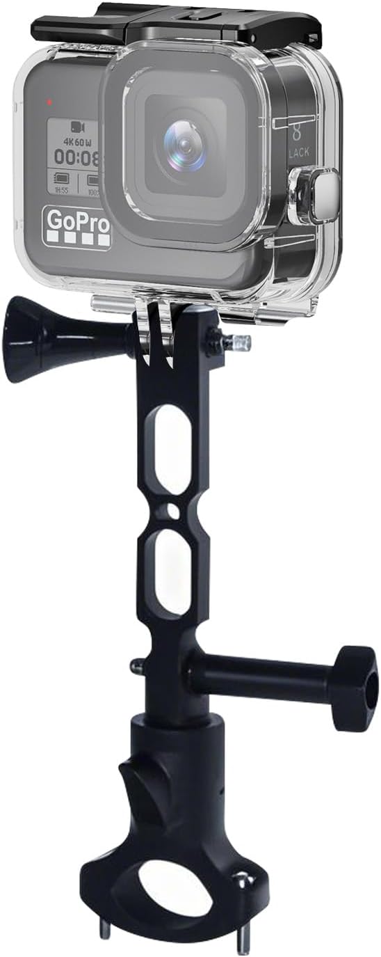 Cycling Kit Compatible with GoPro Hero 9-13 40m Waterproof Case + Aluminum Alloy Extension Arm + 20-30mm Bike Mount Anti-Shock Design & Full Accessories Compatibility (YH-100MM)