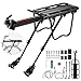 Dazspirit Portaequipajes Bicicleta, portabultos Bicicleta Trasero, Parrilla Bicicleta Ajustable, con Reflector, instalación rápida, Carga máxima de 90 kg, Material de aleación de Aluminio