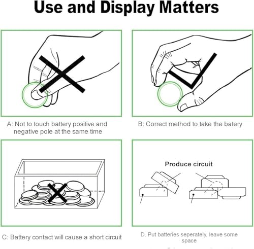 Image of LR44, 1.55 V Alkaline Button Coin Cell Electronics LR44 Battery. AG13, G13, LR44, SR44, A76, 357A Watch Battery 1.5v (Calculator,Thermometer,LED Lights,Laser,Toys) (Pack of 500, 500 Count)