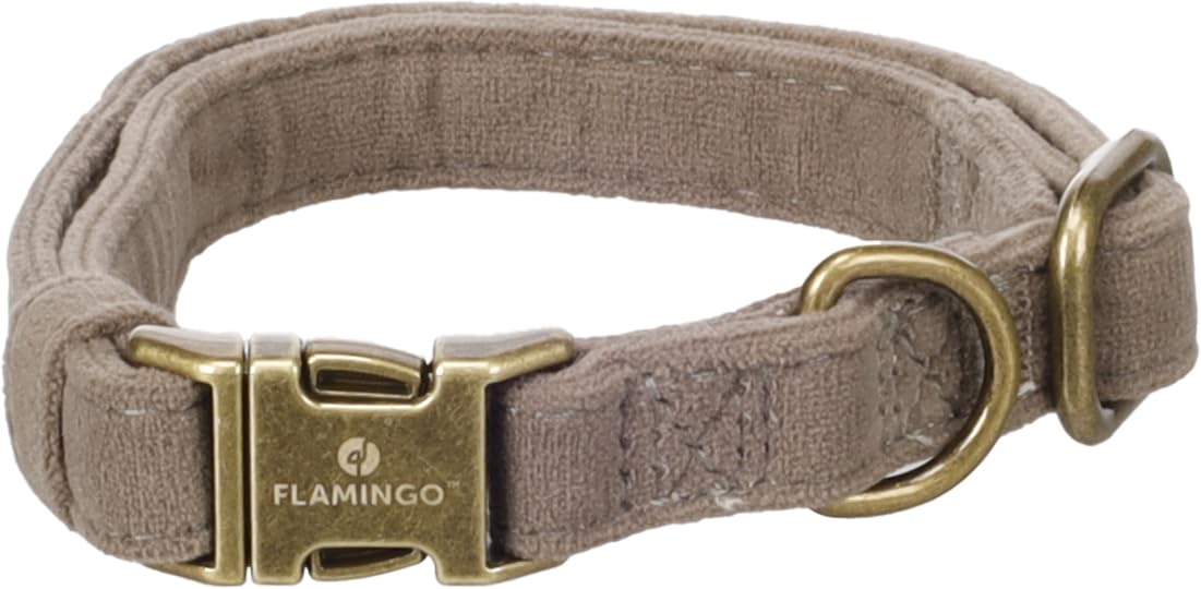 Dog Collar Janka Taupe S 30-45cm 15mm