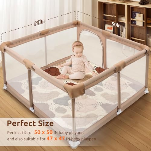 Tapis de jeu bébé lavable en machine pour en finir avec les taches de lait - 6