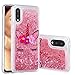 Produktbild für Samsung Galaxy S21 FE 5G Hülle Glitzer Handyhülle, Diamond Flüssigkeit Back Cover TPU Bumper Silikon Clear Quicksand Case Schutzhülle für Samsung Galaxy S21 FE 5G Handy Hüllen Einhorn