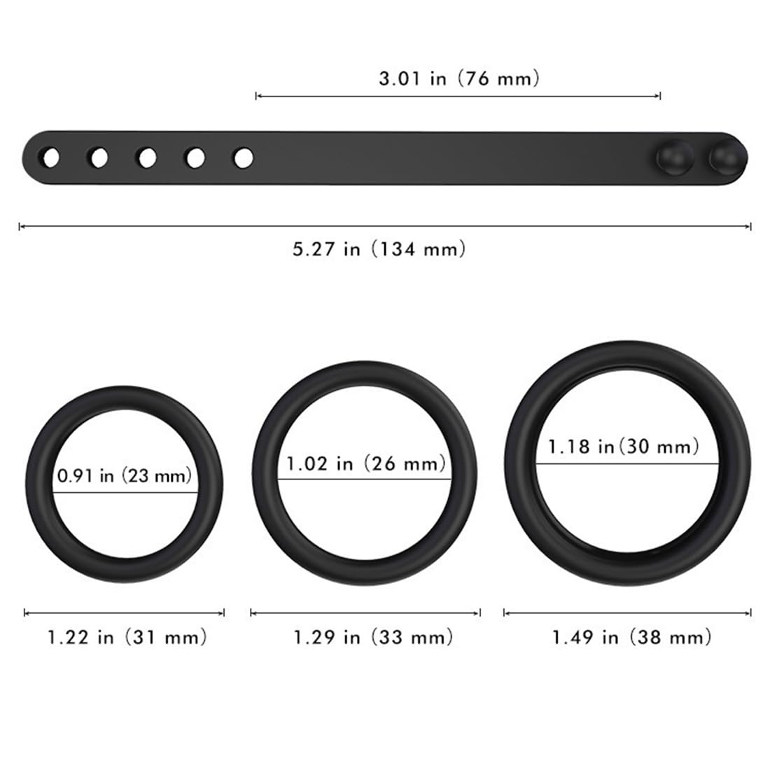 Anelli Di Allenamento In Silicone Per Uomini - Set Da 4 Per Fitness E Compressione - Foto 6