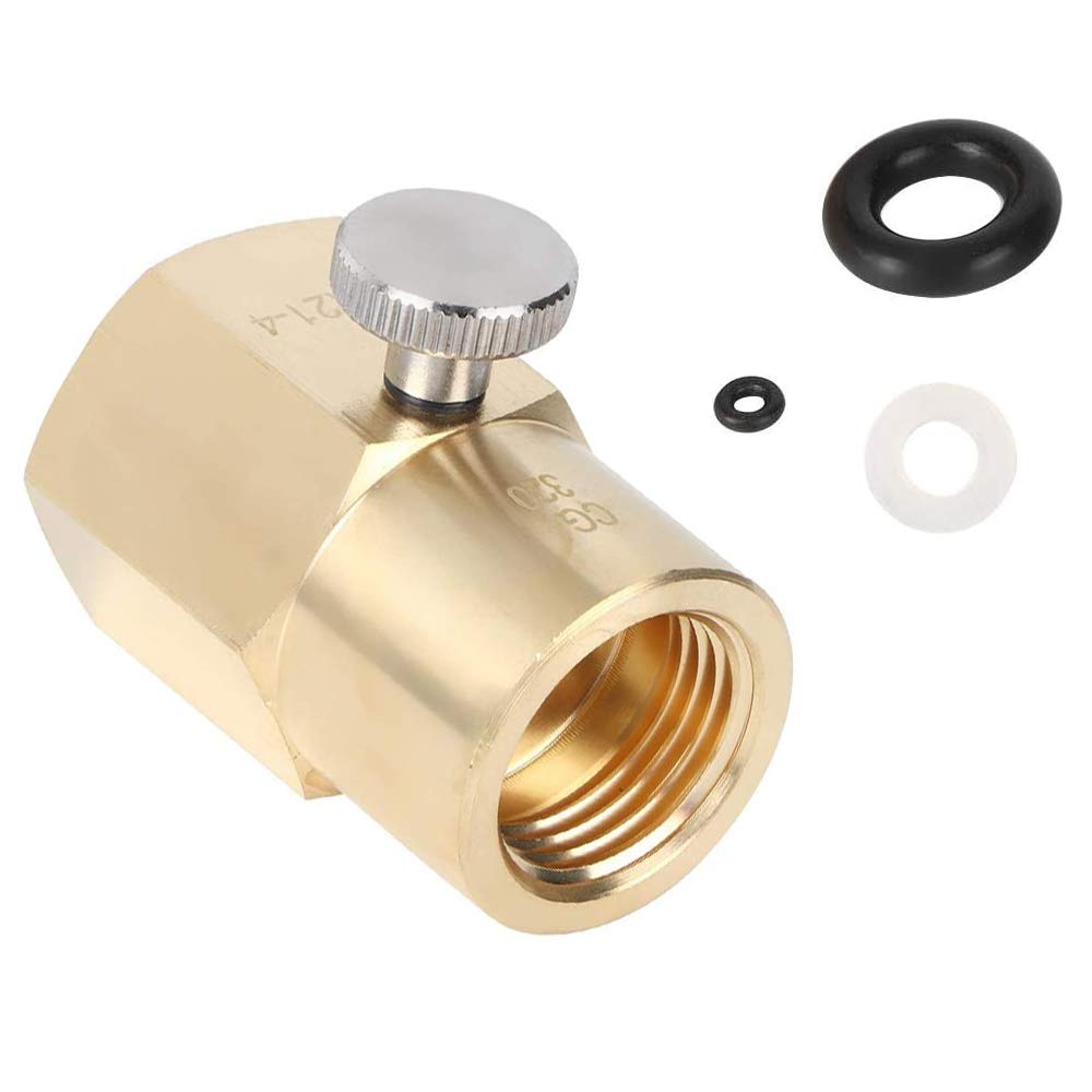 Household Soda Bottle Soda Water Cylinder CO2 Refill Connector Adapter Accessories,Soda CO2 Adapter CGA320 to TR21.4