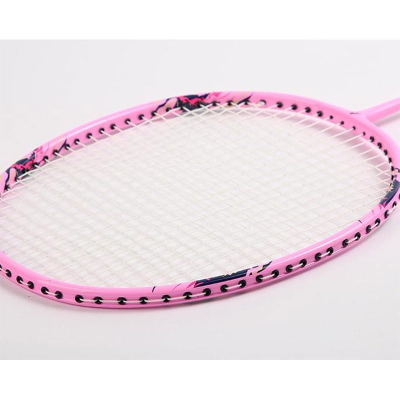 Badminton Racket Set Shockproof Handle Basic Full Carbon Fiber Adult Training Badminton Racket