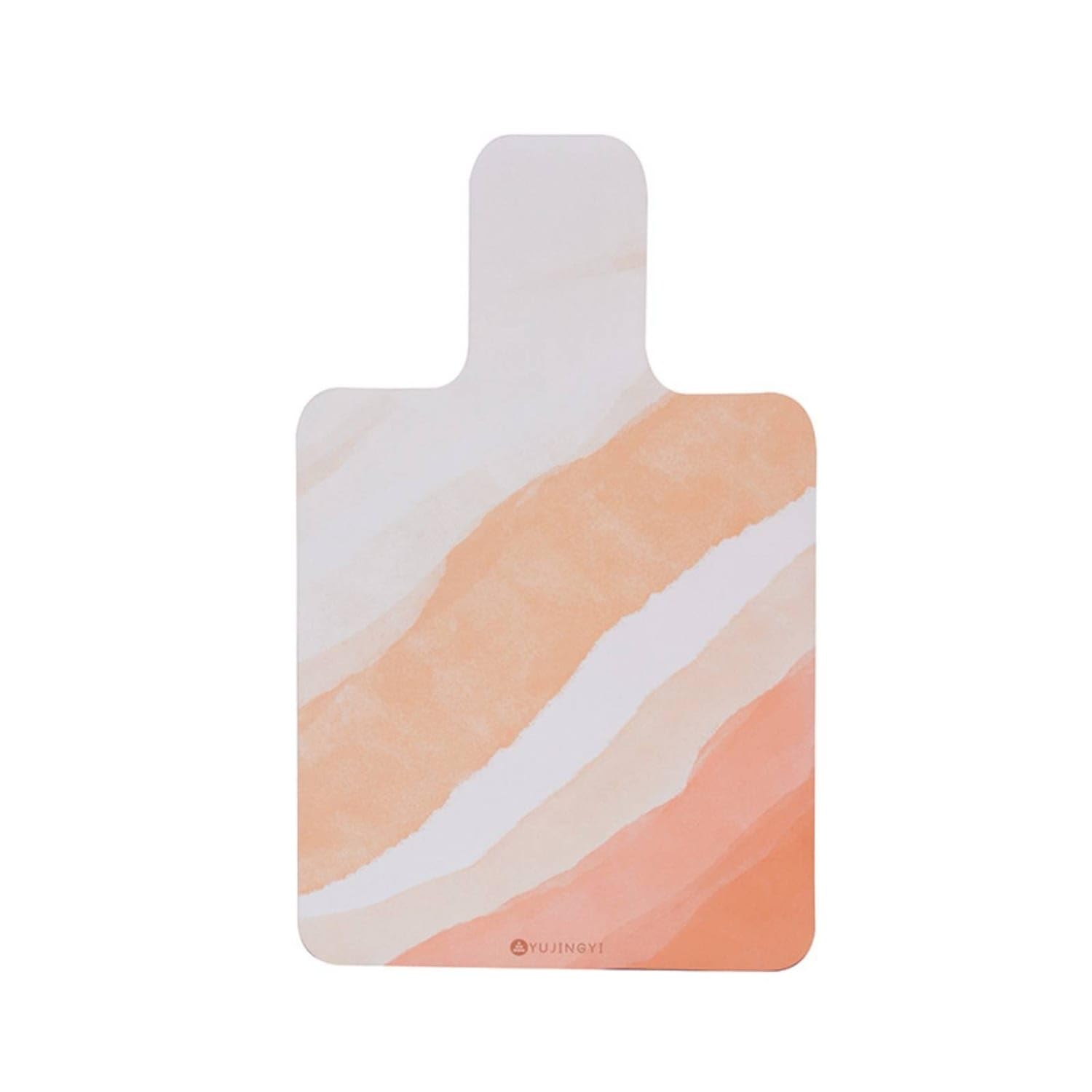 Suede Exercise Mat Mat Printed Pilates Mat Rounded Corners Rectangular for Studio, Home Workouts, Cream Orange-image-23