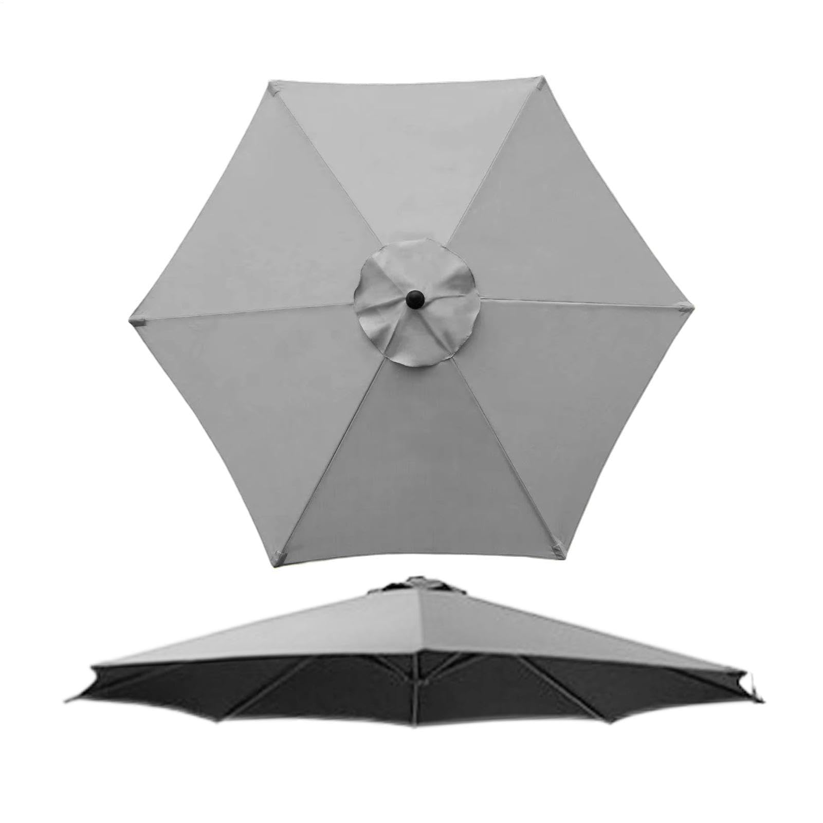 Toile de remplacement pour parasol 6 baleines anti-UV pour rafraîchir votre terrasse