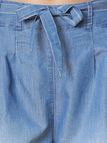 Image of NOVIO Cotton Blend Women Mid Rise Fashion Palazzo for Women