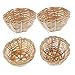 Mipcase 4pcs Handmade Bird Nest Hanging Bird Nest Birds House Bamboo Bird Nest Wooden Rural Parrot Nest