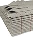 CleanAide Antimicrobial Silver Towels Edgeless Cut Red Stripe 16 X 16 in 12 Pack