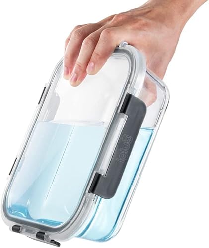 Igluu Meal Prep Recipientes Herméticos para Alimentos de Cristal con Tapas (Set de 10) – Sin BPA – Aptos para Horno, Microondas, Congelador y Lavavajillas – 370 ml y 1050 ml – Vidrio de Borosilicato - imagen 8