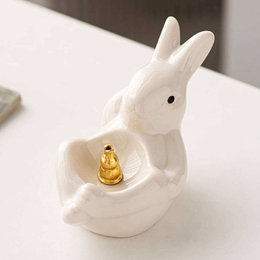 Amazon.com: Incense Sticks Holder, Cute Ceramic Rabbit