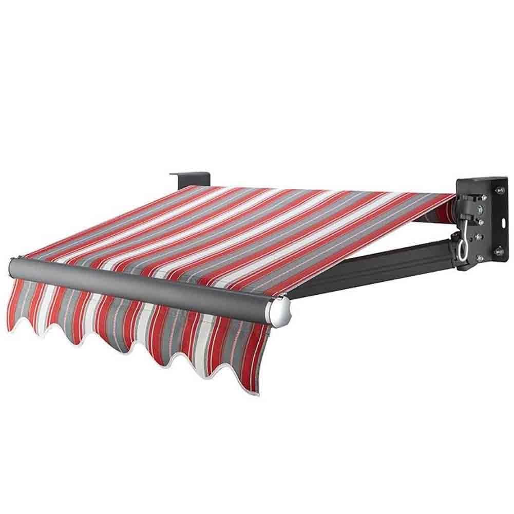 Generico Tessuto di Ricambio per Tende da Sole Retrattile da Esterno, Poliestere Impermeabile e Resistente ai Raggi UV, sostituisce la Tela per Balcone e Finestra(280x200cm)