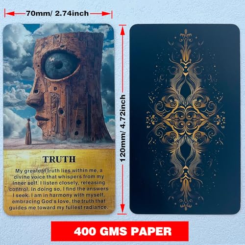 GZXINKE Life Messages Oracle Deck, 54 Spiritual Wisdom Oracle Cards, Oracle Cards for Beginners, Embrace Your Inner Light and Transformation - image 6