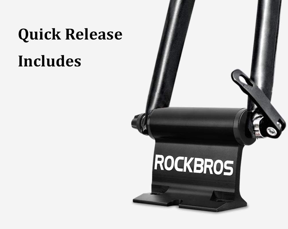 ROCKBROS Portabici per Auto SUV con Barre Portatutto, Supporto Bicicletta Sgancio Rapido