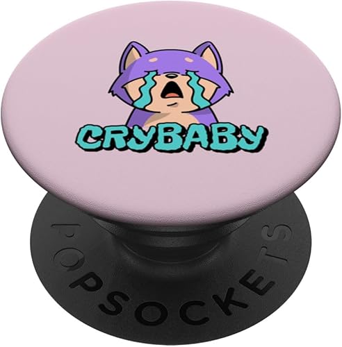 Miniatura 1 de FUNNY ANIME DESIGN ANIME STYLE CRY BABY FOX GIRL FOX CRYING PopSockets Standard PopGrip