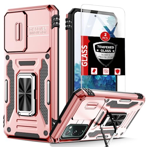 Coque Samsung S20 FE avec béquille et 2 protège-écrans robustes