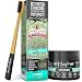 My Magic Mud - Activated Charcoal Teeth Whitening Kit, Toothpaste, Tooth Powder & Bamboo Toothbrush, Clinically Proven (Spearmint)
