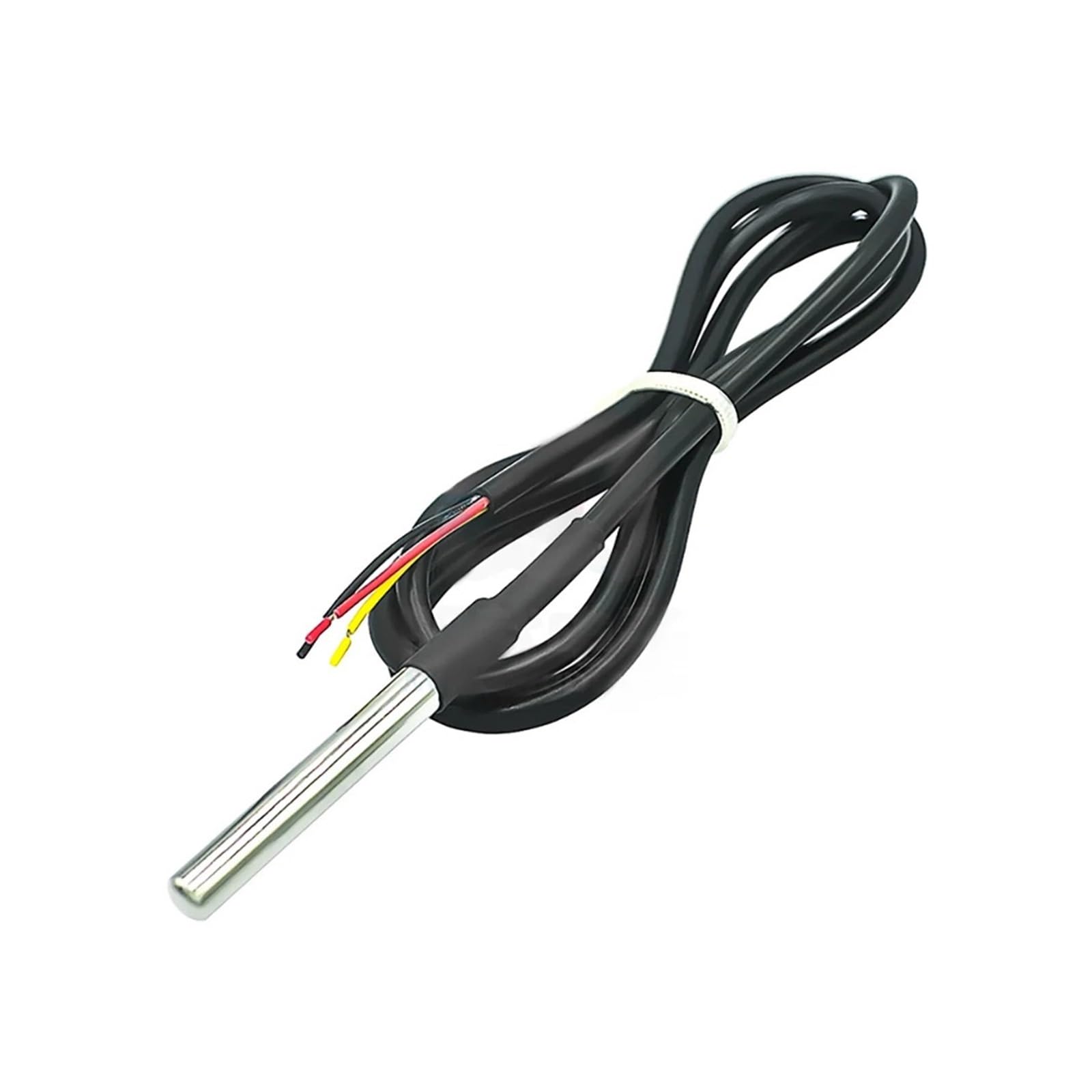 Sensor de sonda de temperatura DS18B20 1/2 piezas 1M/2M/3M impermeable DS 18b20 paquete de acero inoxidable 18B20 100 cm/200 cm/300 cm (1 metro, 2 unidades)