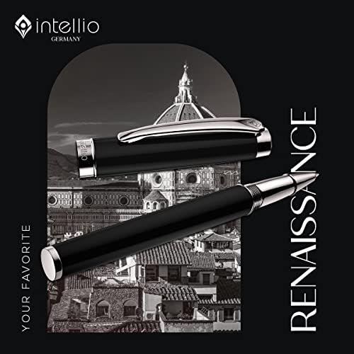 Image of Renaissance - Black & Chrome (Chrome Plated Trims) Roller Ball Pen