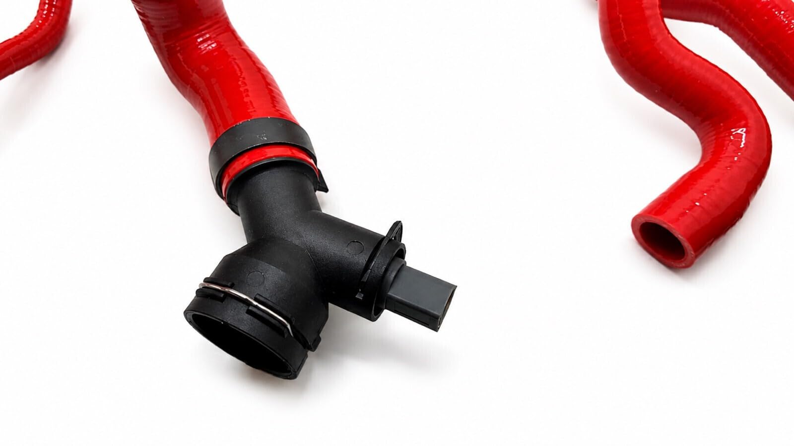 Kit di 10 tubi per acqua di raffreddamento, colore rosso, in silicone, adatto per Golf 5 R32, 3,2 l, 24 V, 6 marce, 02Q 02M 1K0121051M 10100114