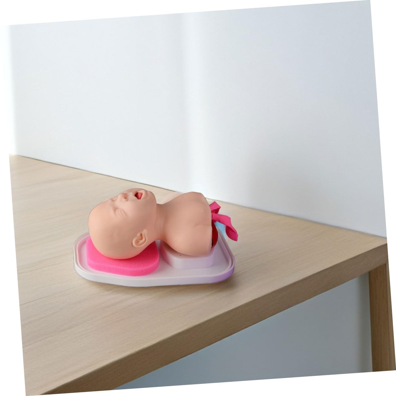 Cabilock Maniquí de Intubación Infantil para Entrenamiento Oral y Nasal de Enseñanza Resistente de PVC Práctica Clínica para Médicos y Estudiantes Diseño Intuitivo y Multipropósito