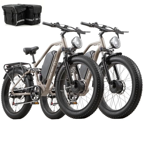 Dual Motor Electric Bike for Adults AWD 5000W/3000W/1500W Peak 40MPH/30MPH image 8