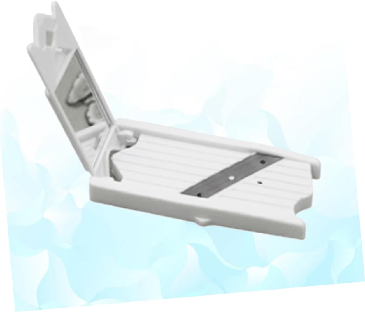Cucumber Slicer with Mirror, Vegetable Cutter Slicer for Thin Pieces, White image 2