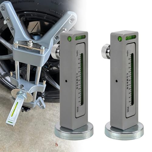 Image of RULLINE 2PCS Universal Magnetic Gauge Tool Wheel Alignment Camber Alignment Tool Magnetic Wheel Alignment Gauge Camber Caster Strut Wheel Alignment Tool for Truck Car RV
