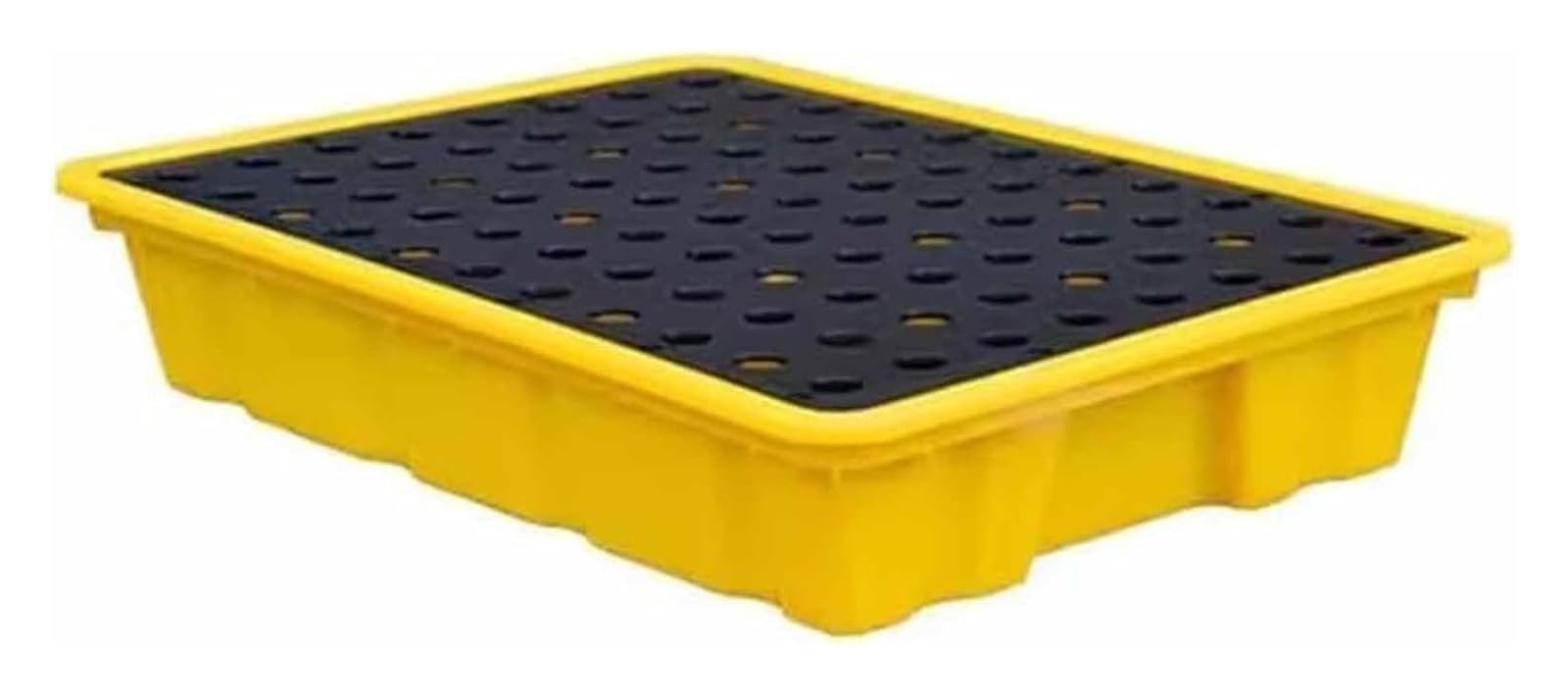 Generisch Auslaufsichere Auffangpalette für gebrauchte Ölfässer – Abnehmbare Plattform für Labortransporte, 49 x 35 x 9 cm, ideal für die sichere Lagerung und den Transport von Gefahrstoffen