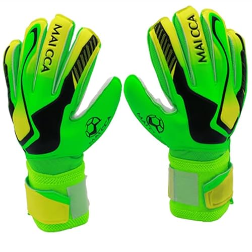 PolyMath Football Goalkeeper Gloves with Finger Spines, Sizes 5 to 10