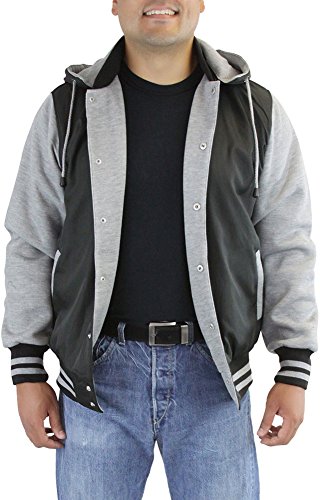 Image of ToBeInStyle Men's Polar Fleece Long Sleeve Zip Up Kangaroo Pocket Cold Weather Hoodie Jacket