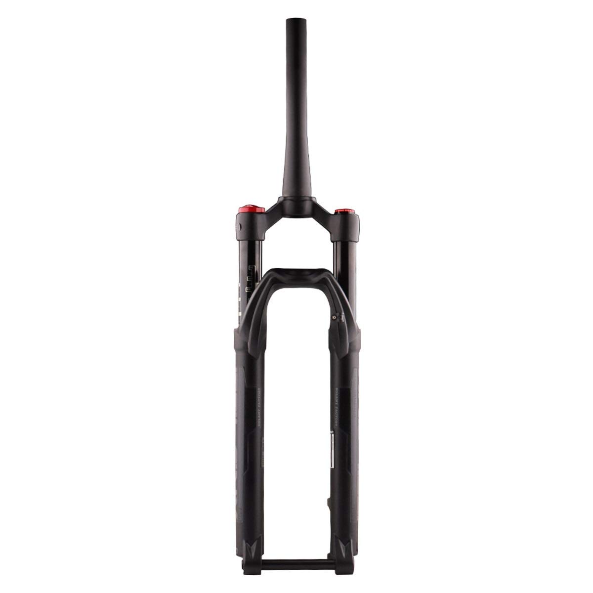 WIQUYBML 27.5/29in MTB Air Suspension Fork Rebound Adjust Bike Front Forks Travel 100mm 1-1/2 Thru Axle 15mm*100mm Shoulder Control