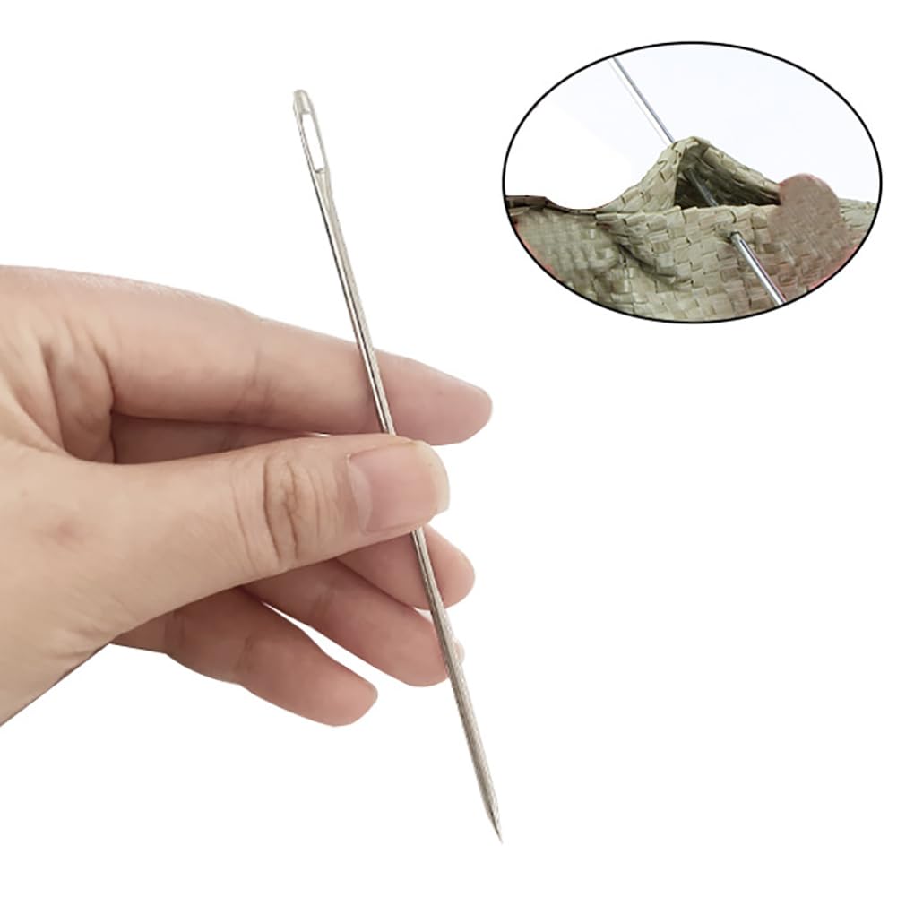 2 Longues Aiguilles Droites (35 C) En Plastique Pour Le Tricot - Diaètre Des Aiguilles De 5