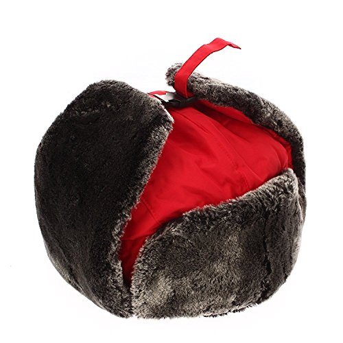 ETCBUYS Winter Hat with Ear Flaps - Winter Trooper Trapper Hat. Unisex for Men & Women Red - Thumbnail 2