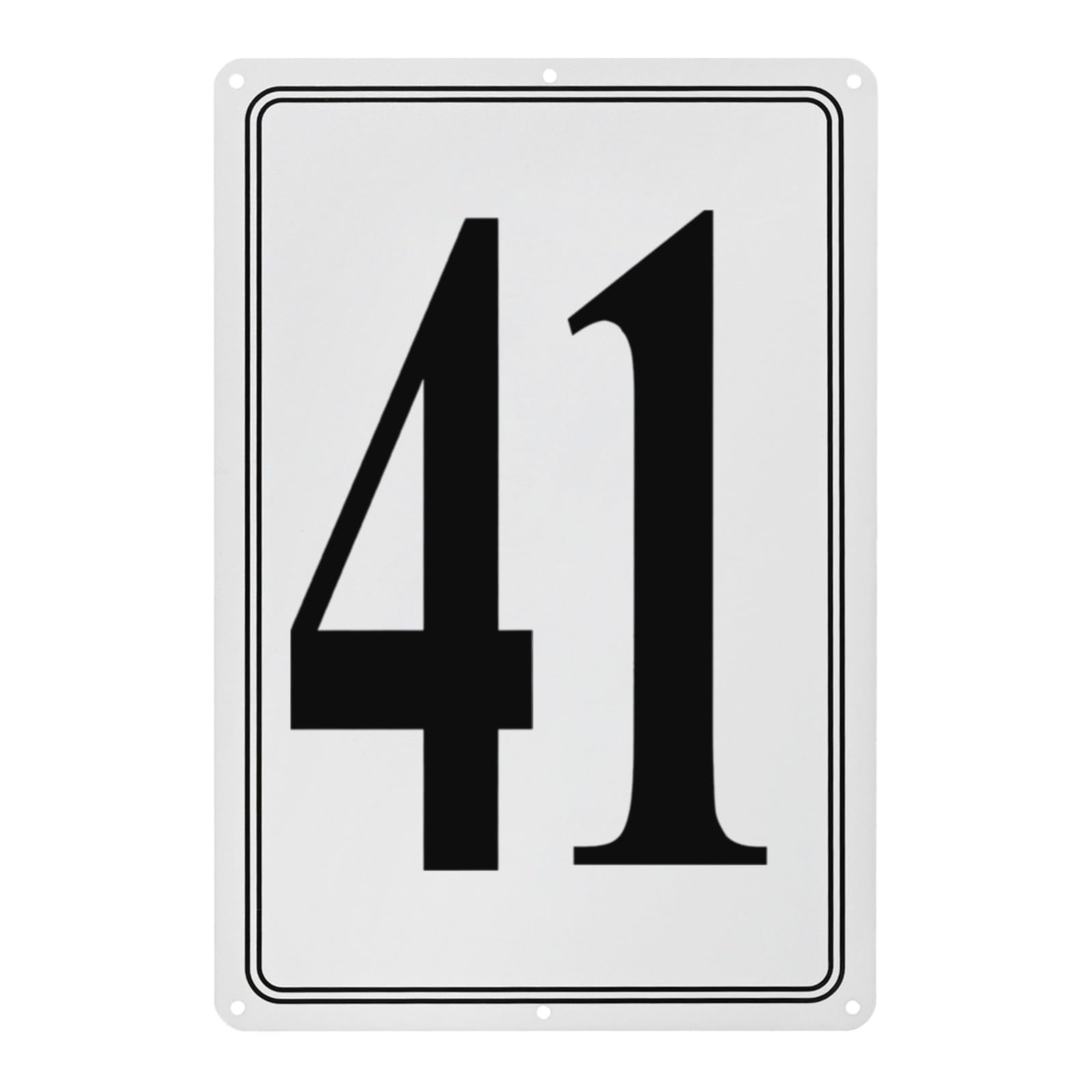 M METERXITY Aluminum Number Sign 41, 11.8 Inch House Numbers and Metal Letters, Parking Spot Letter Signs